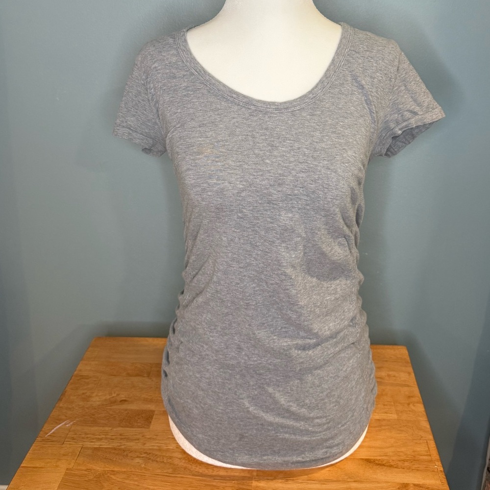 Athleta Heather Gray Short Sleeve Tee